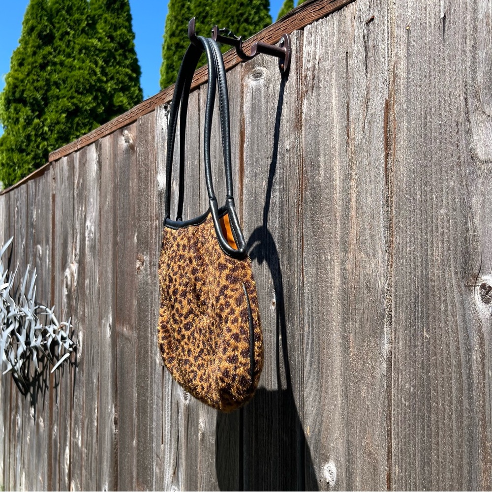 Maxx New York leopard print faux fur small handbag purse - Picture 6 of 10